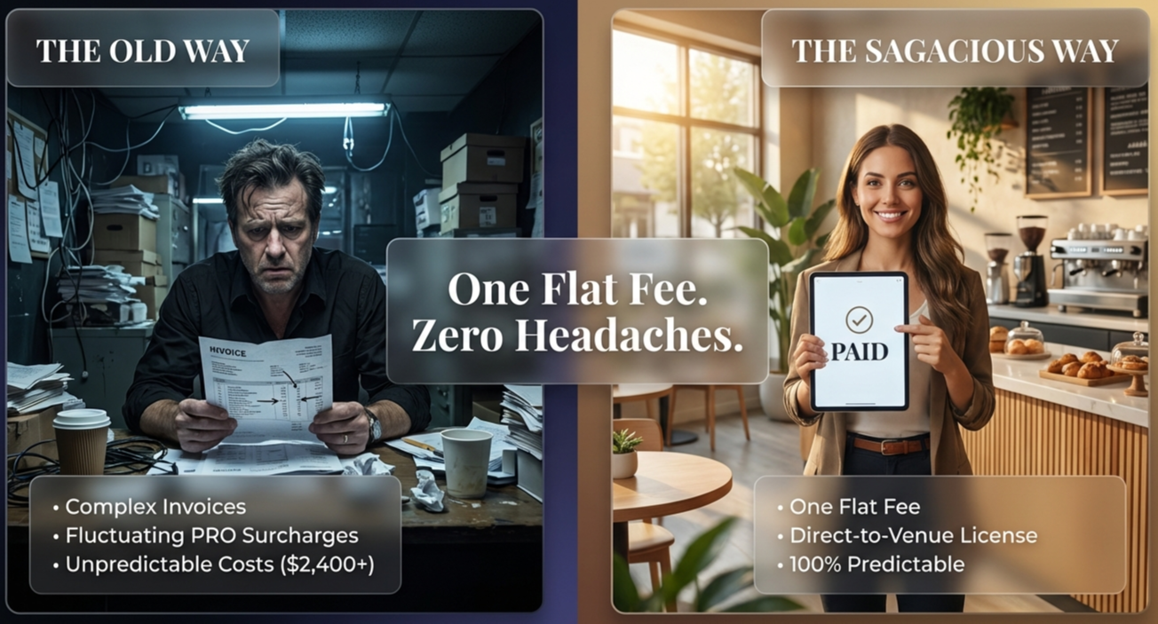 The Old Way vs The Sagacious Way: One Flat Fee, Zero Headaches